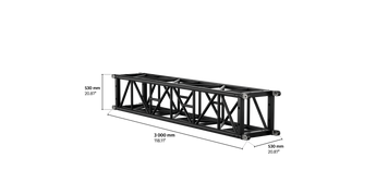 S-QTPT 530 Tower Steel Truss, 3m length
