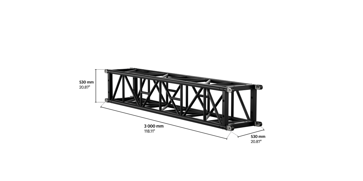 S-QTPT 530 Tower Steel Truss, 3m length