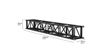 S-QTPT 530 Tower Steel Truss, 4m length