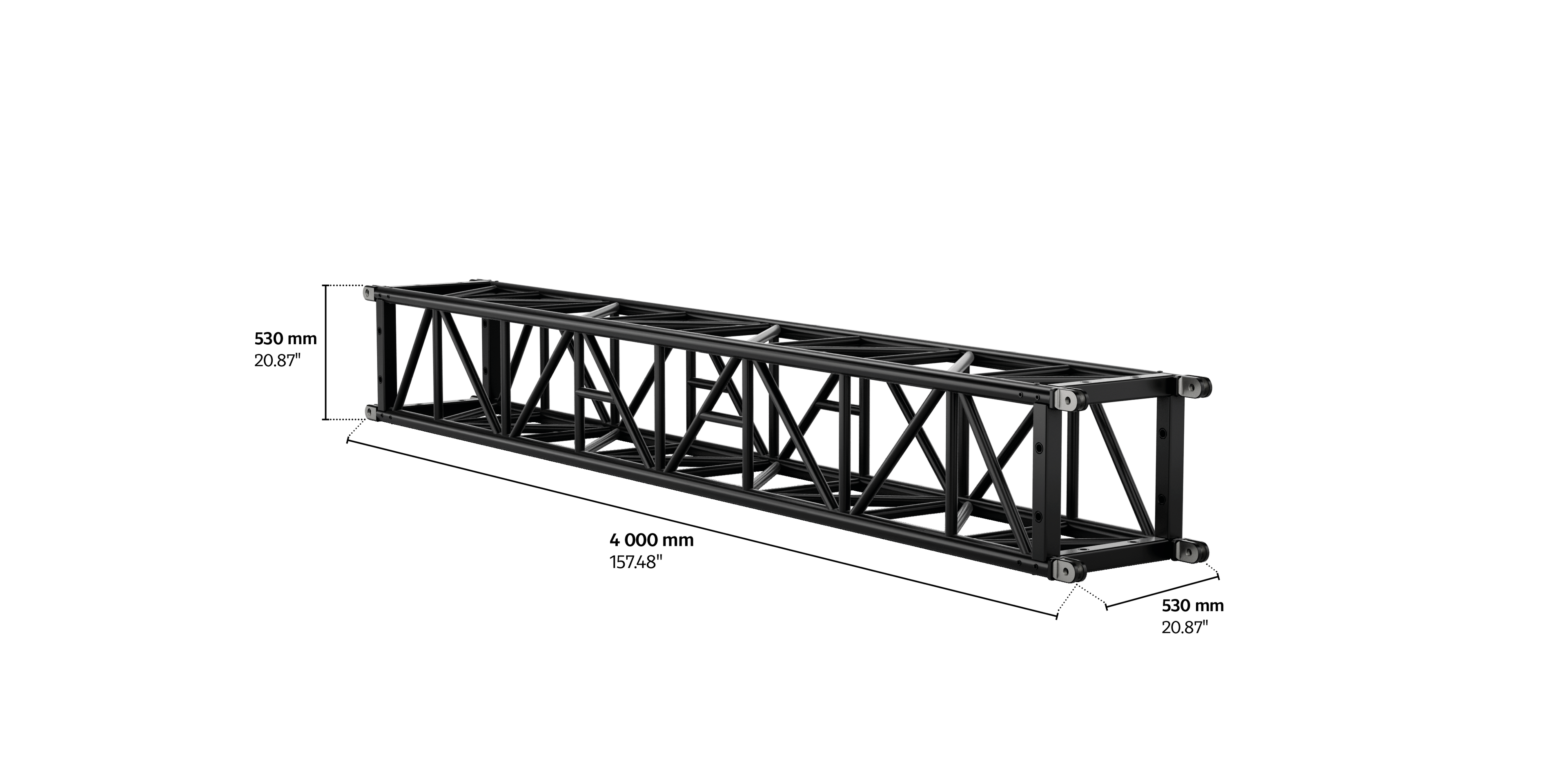 S-QTPT 530 Tower Steel Truss, 4m length