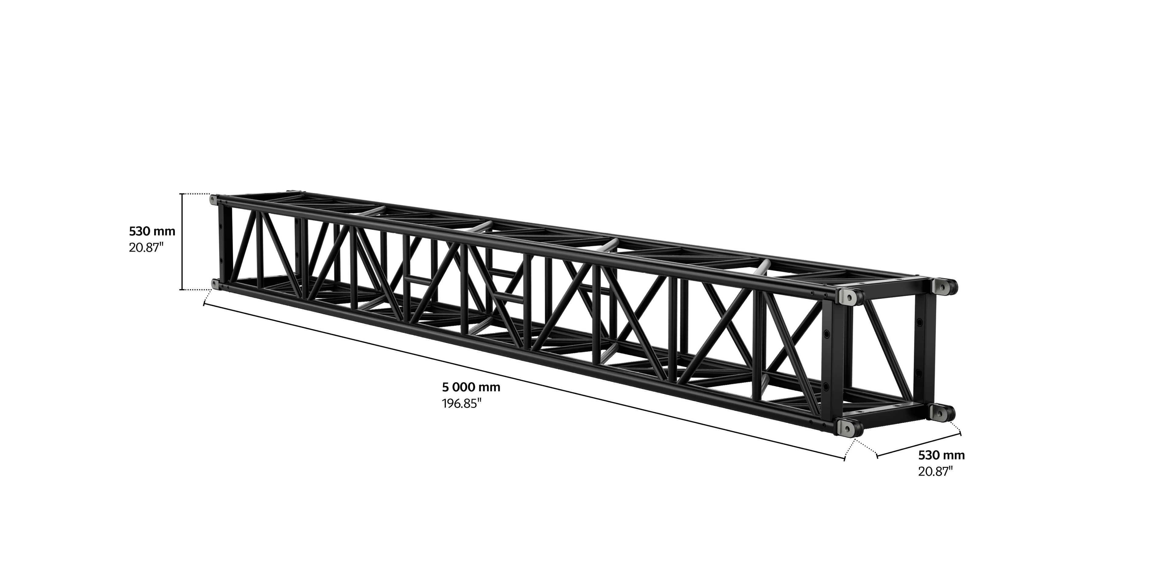 S-QTPT 530 Tower Steel Truss, 5m length