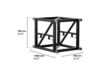 S-QTQT 780 Tower Steel Truss, 1m length