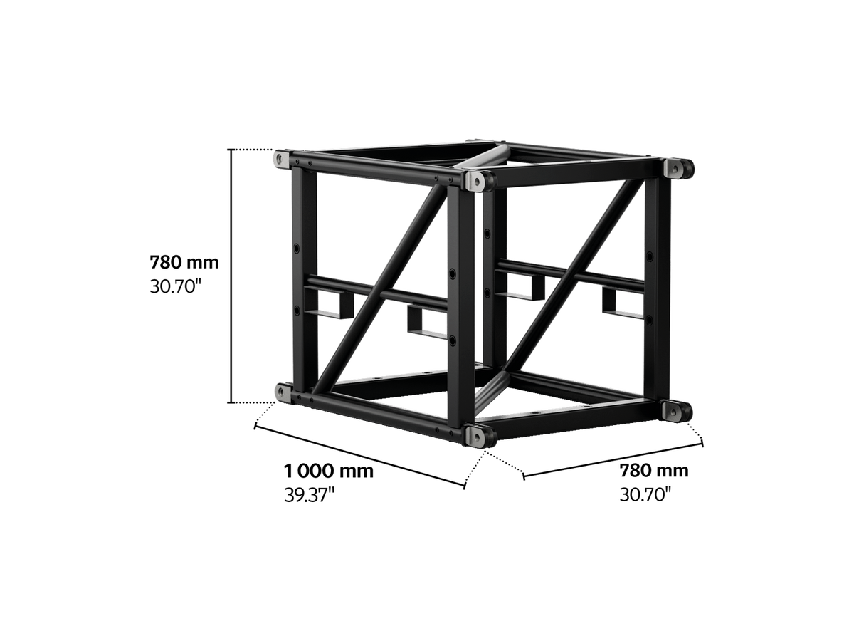 S-QTQT 780 Tower Steel Truss, 1m length