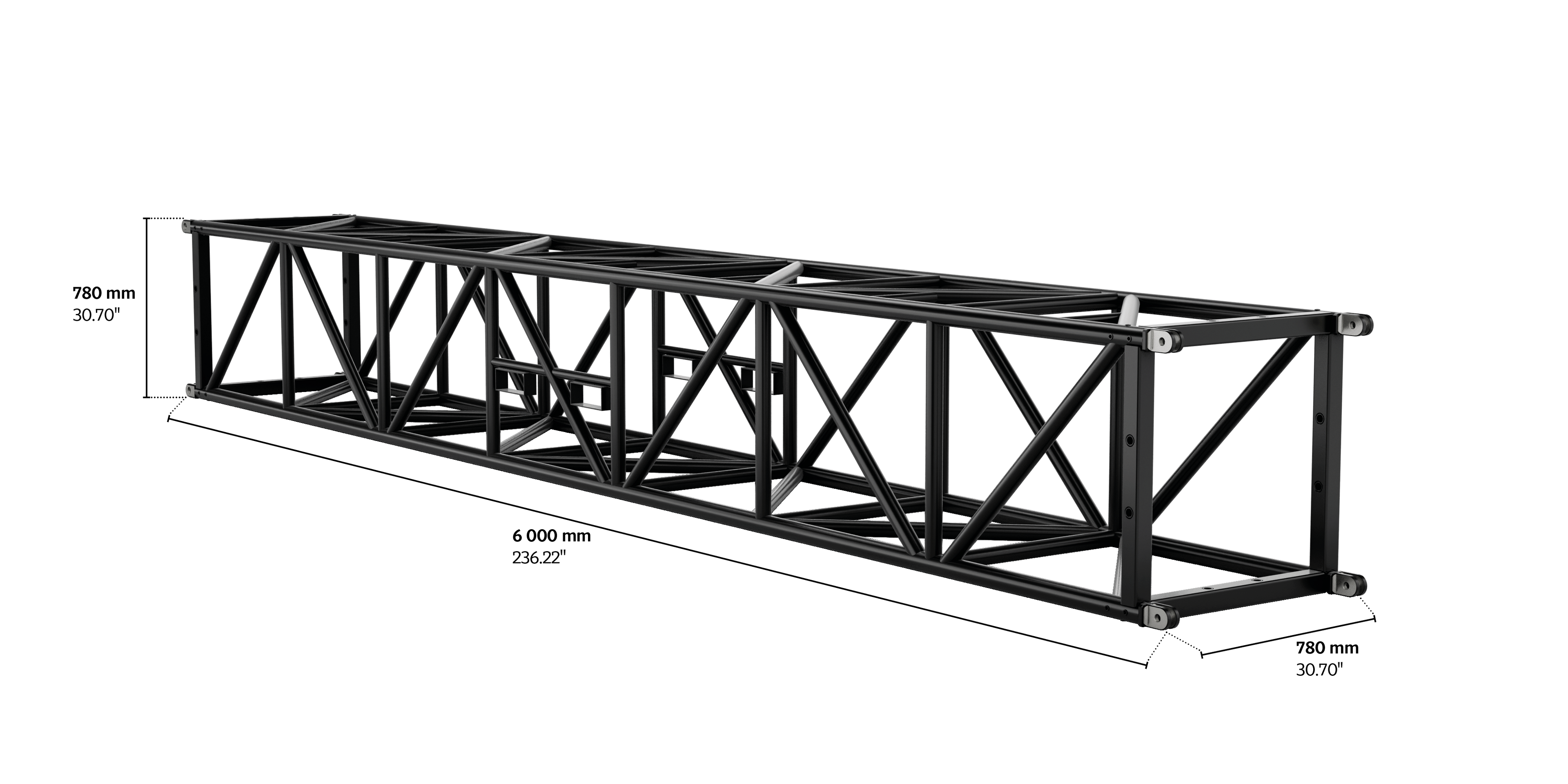 S-QTQT 780 Tower Steel Truss, 6m length