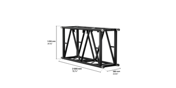 S-RTD 1010 Rectangular Steel Truss, 2m length