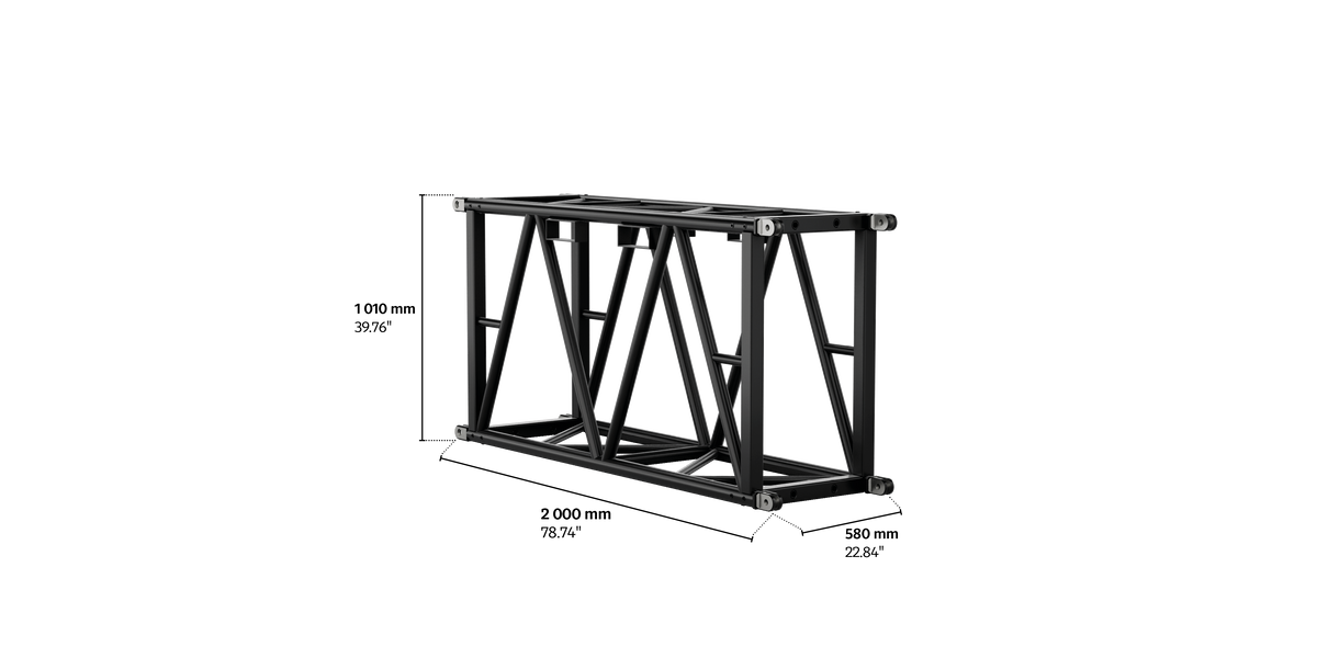 S-RTD 1010 Rectangular Steel Truss, 2m length