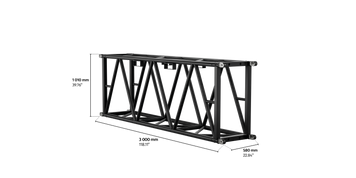 S-RTD 1010 Rectangular Steel Truss, 3m length