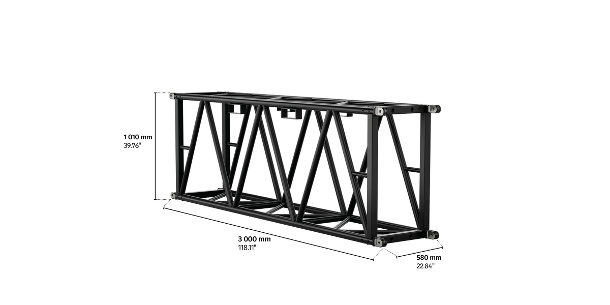 S-RTD 1010 Rectangular Steel Truss, 3m length