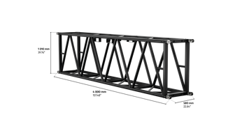 S-RTD 1010 Rectangular Steel Truss, 4m length