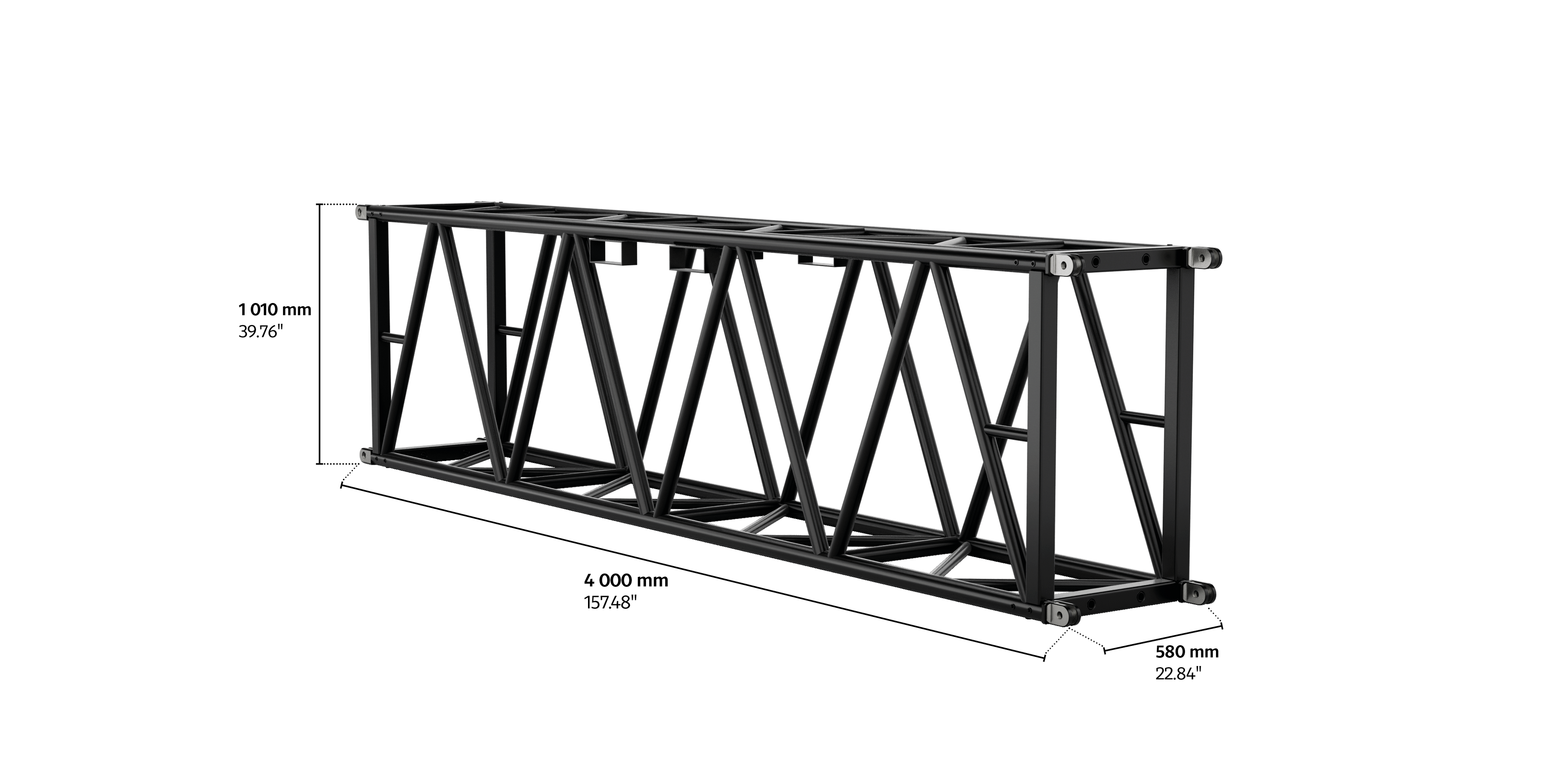 S-RTD 1010 Rectangular Steel Truss, 4m length