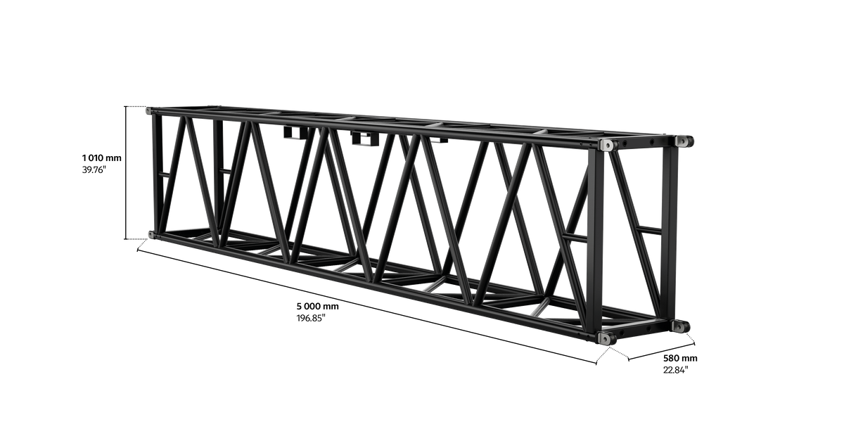 S-RTD 1010 Rectangular Steel Truss, 5m length
