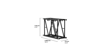 S-RTW 1450 Rectangular Steel Truss, 2m length
