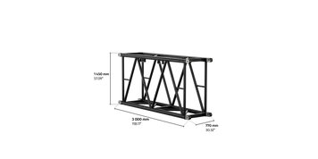 S-RTW 1450 Rectangular Steel Truss, 3m length