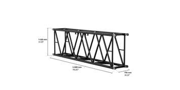 S-RTW 1450 Rectangular Steel Truss, 5m length