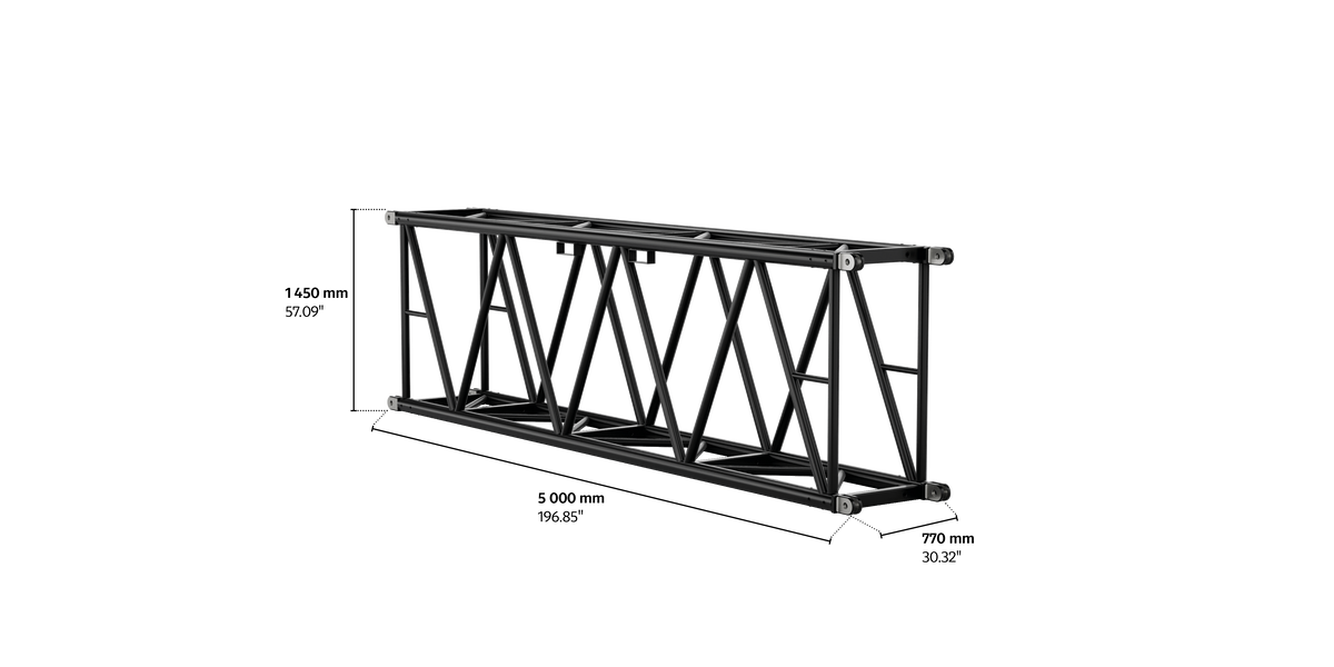 S-RTW 1450 Rectangular Steel Truss, 5m length