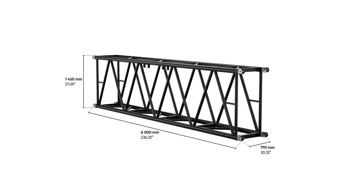 S-RTW 1450 Rectangular Steel Truss, 6m length