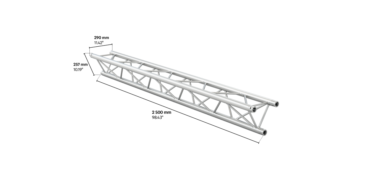 M290B trio 2,5m length truss