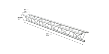 M290B trio 3m length truss