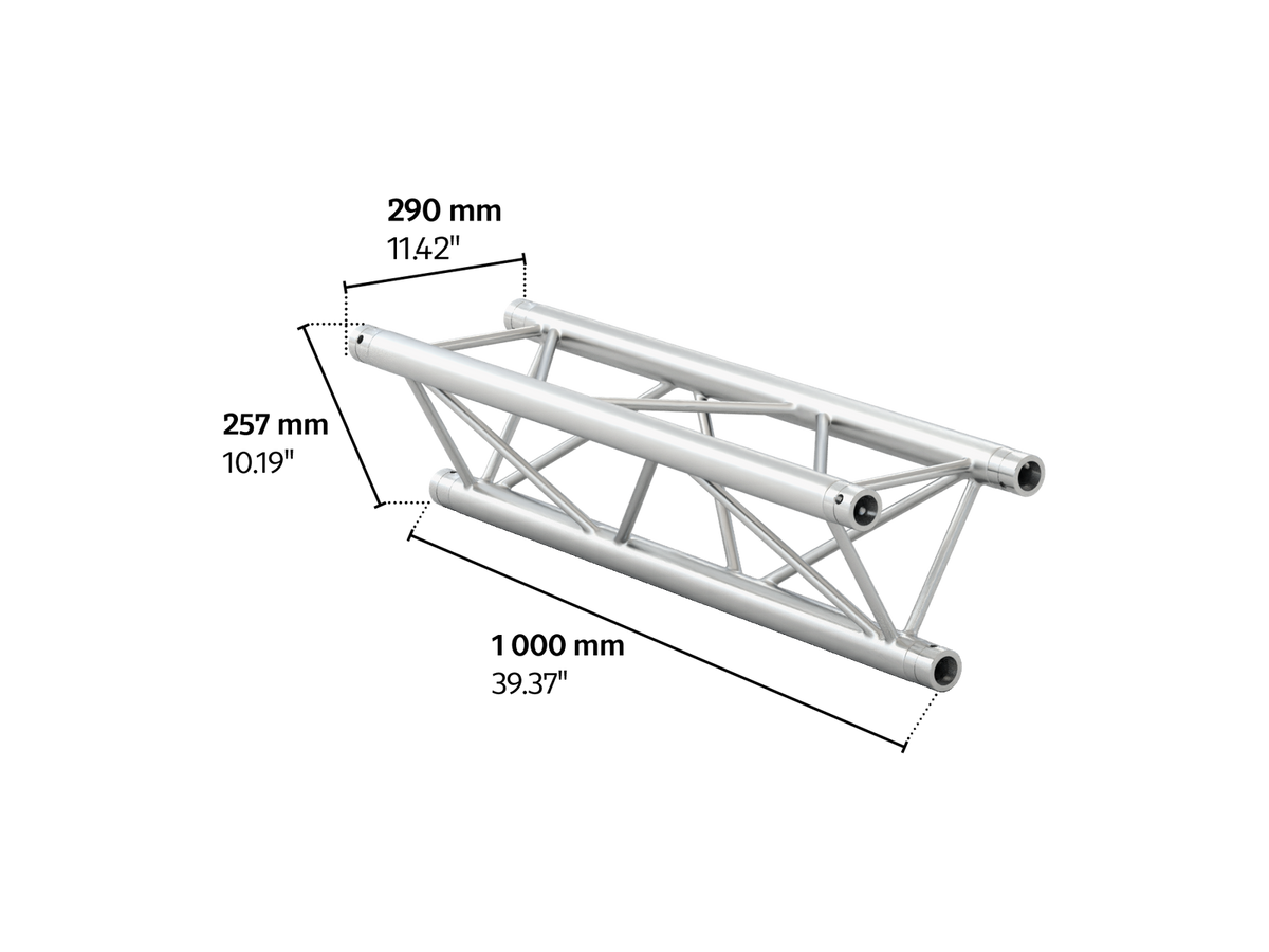 M290F trio 1m length truss