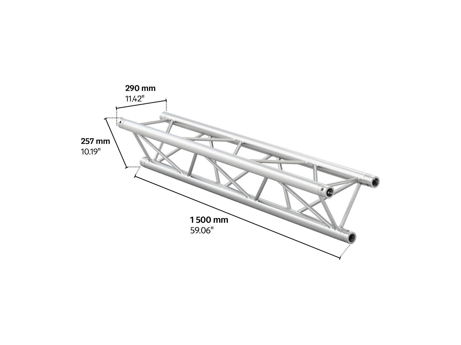 M290F trio 1,5m length truss