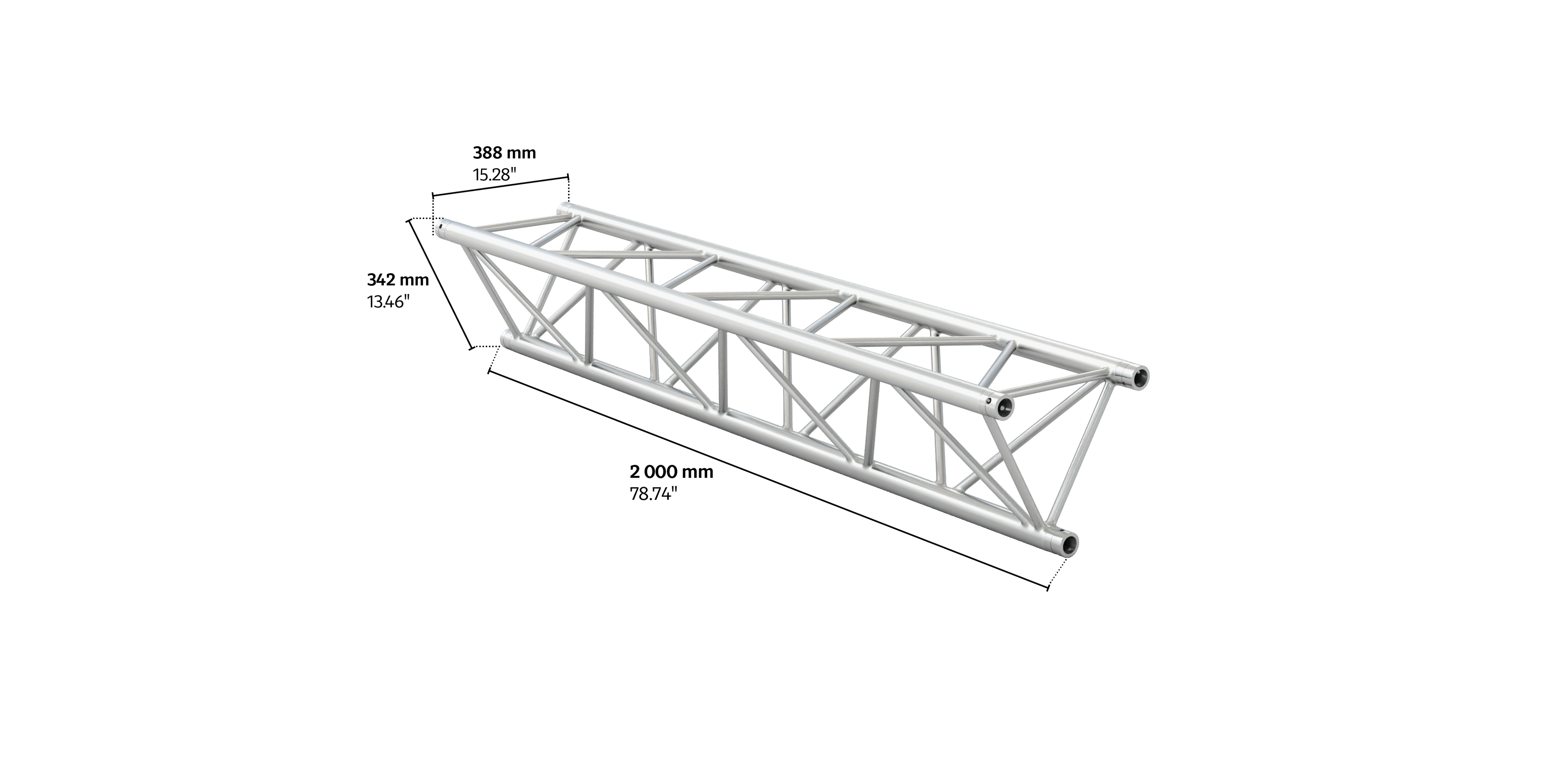 M390L trio 2m length truss HD