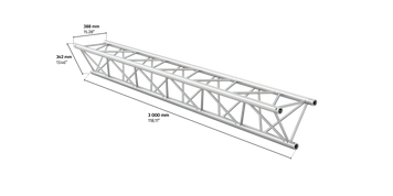 M390K trio 3m length truss