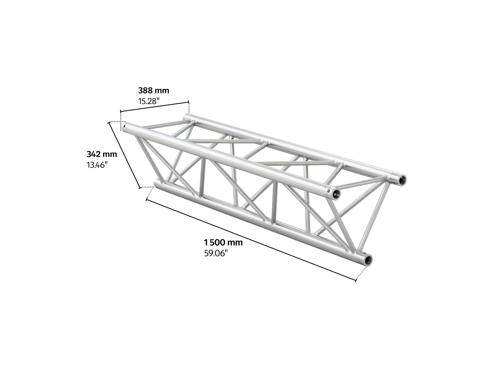 M390LF trio 1,5m length truss HD