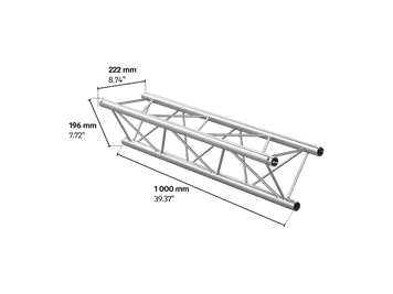 M222 trio 1m length truss