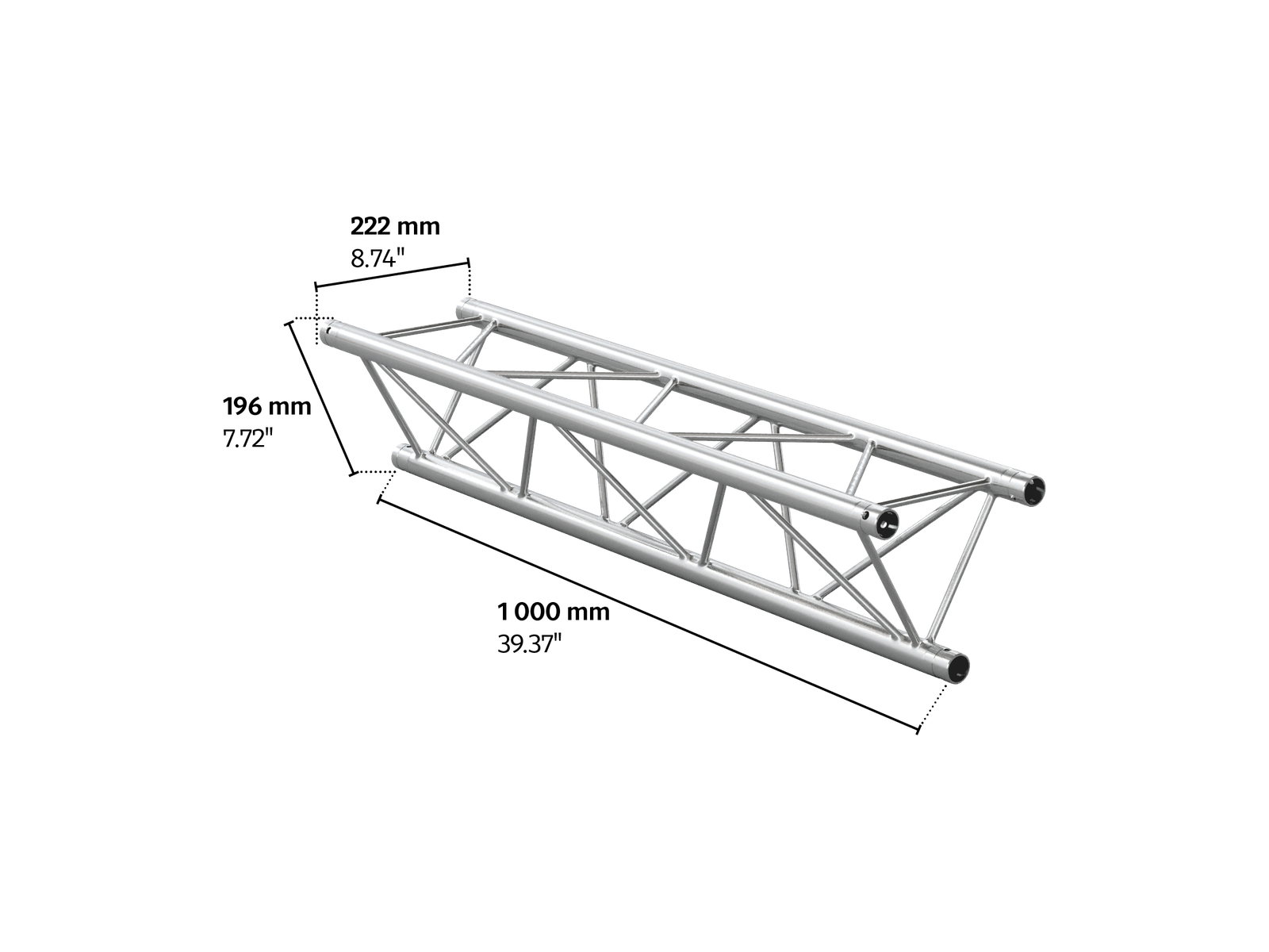 M222 trio 1m length truss