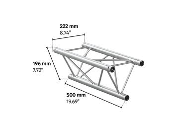 M222 trio  0,5m length truss