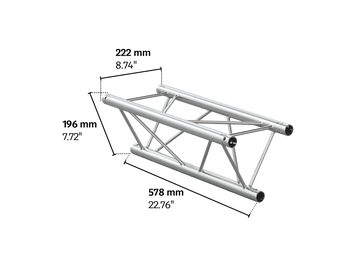 M222 trio 0,578m length truss