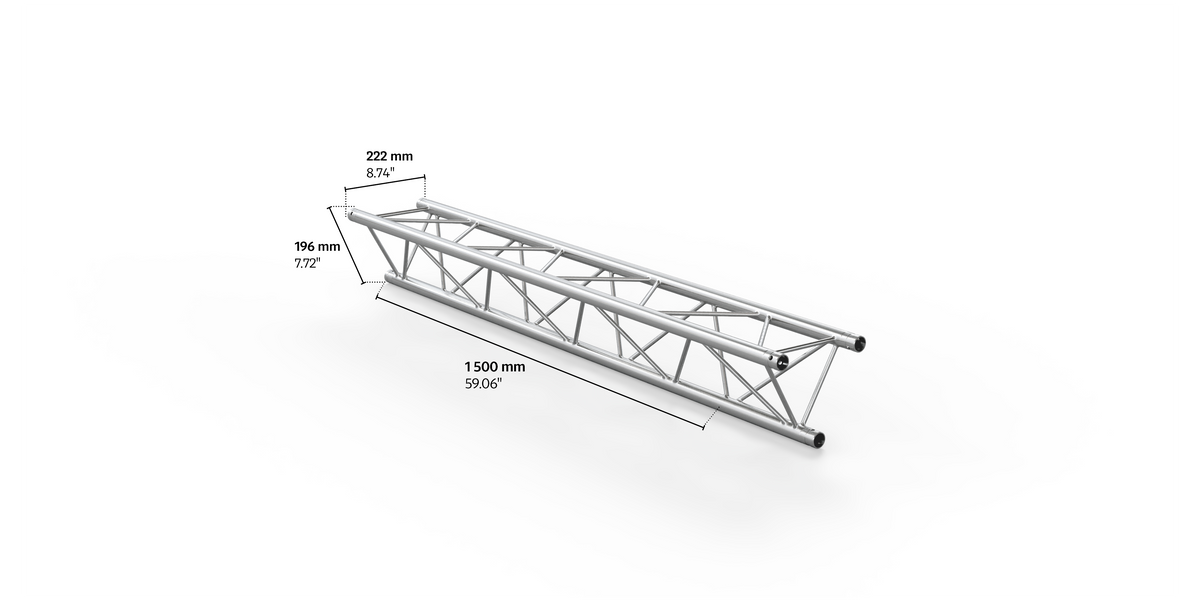 M222 trio 1,5m length truss