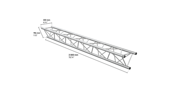 M222 trio 2m length truss