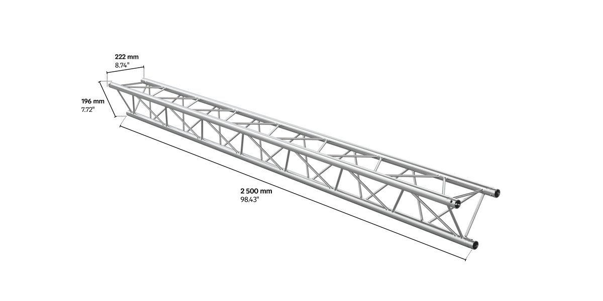 M222 trio 2,5m length truss