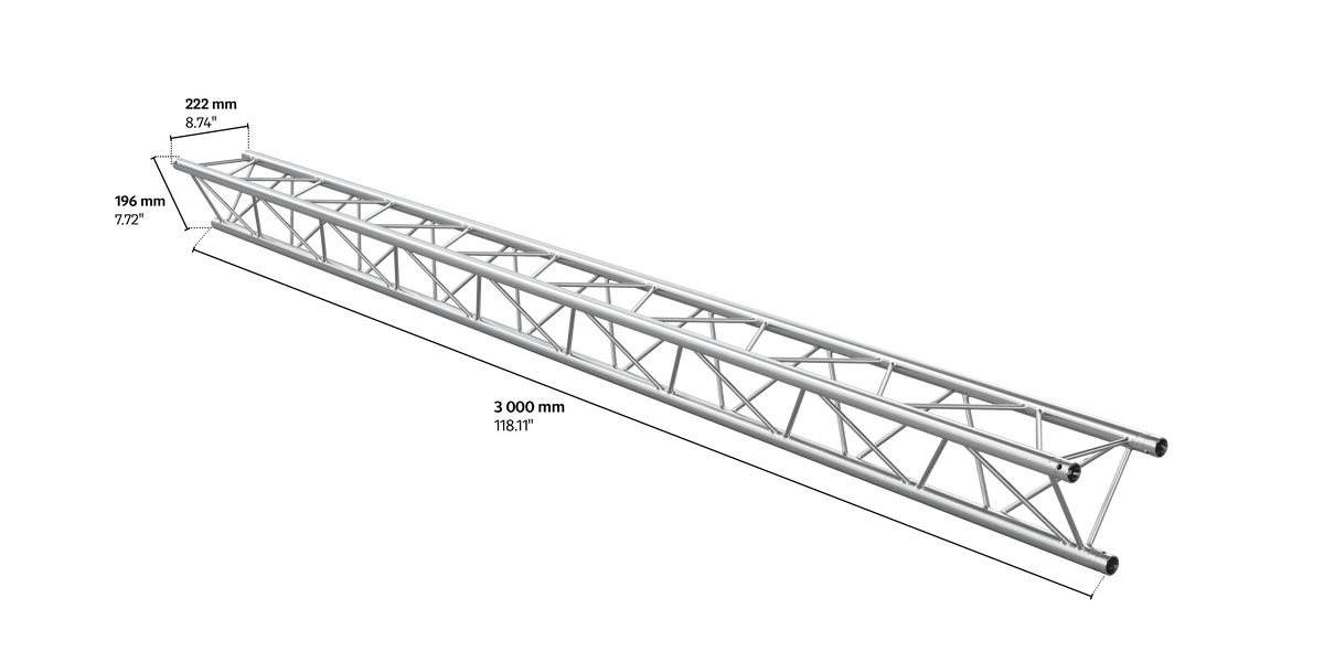 M222 trio 3m length truss