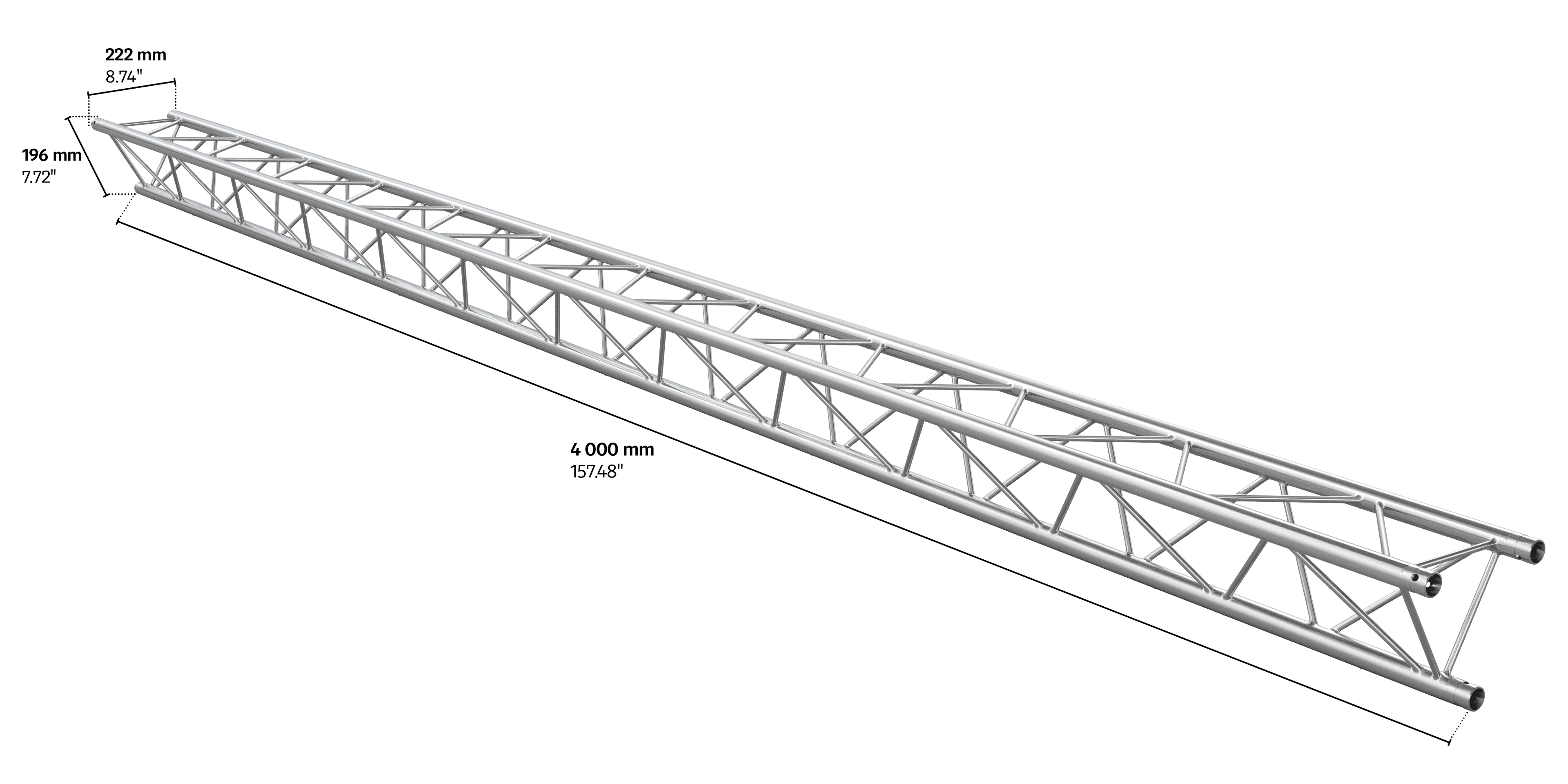 M222 trio 4m length truss