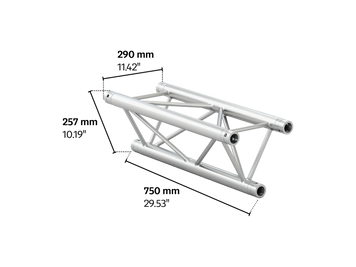 M290U trio 0,75m length truss