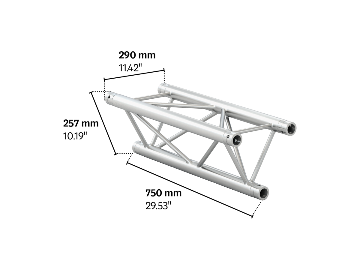 M290U trio 0,75m length truss