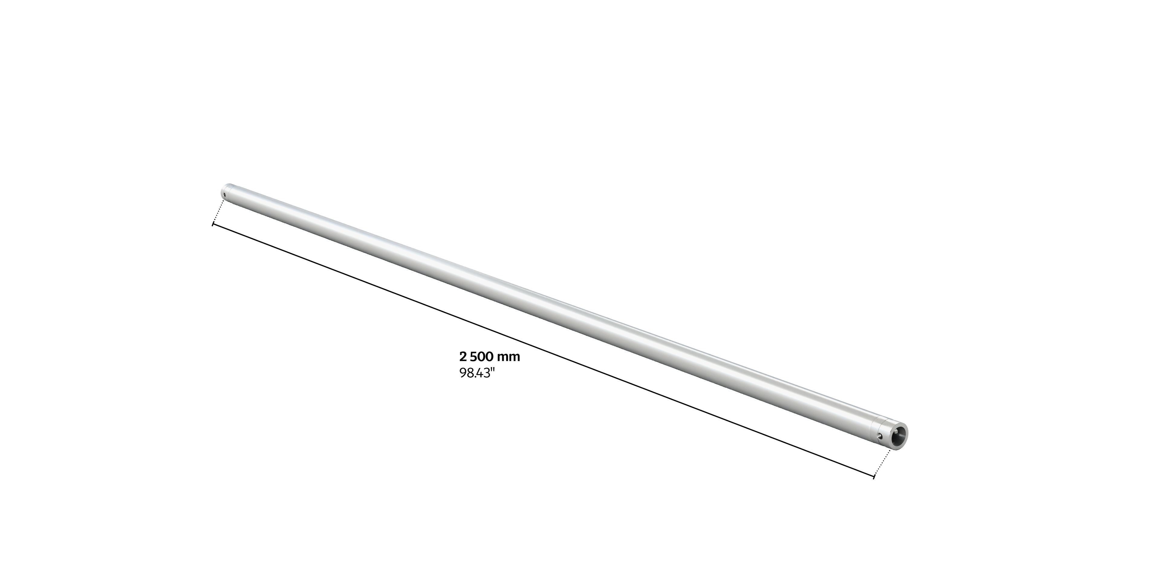 M100F single tube 2,5m length