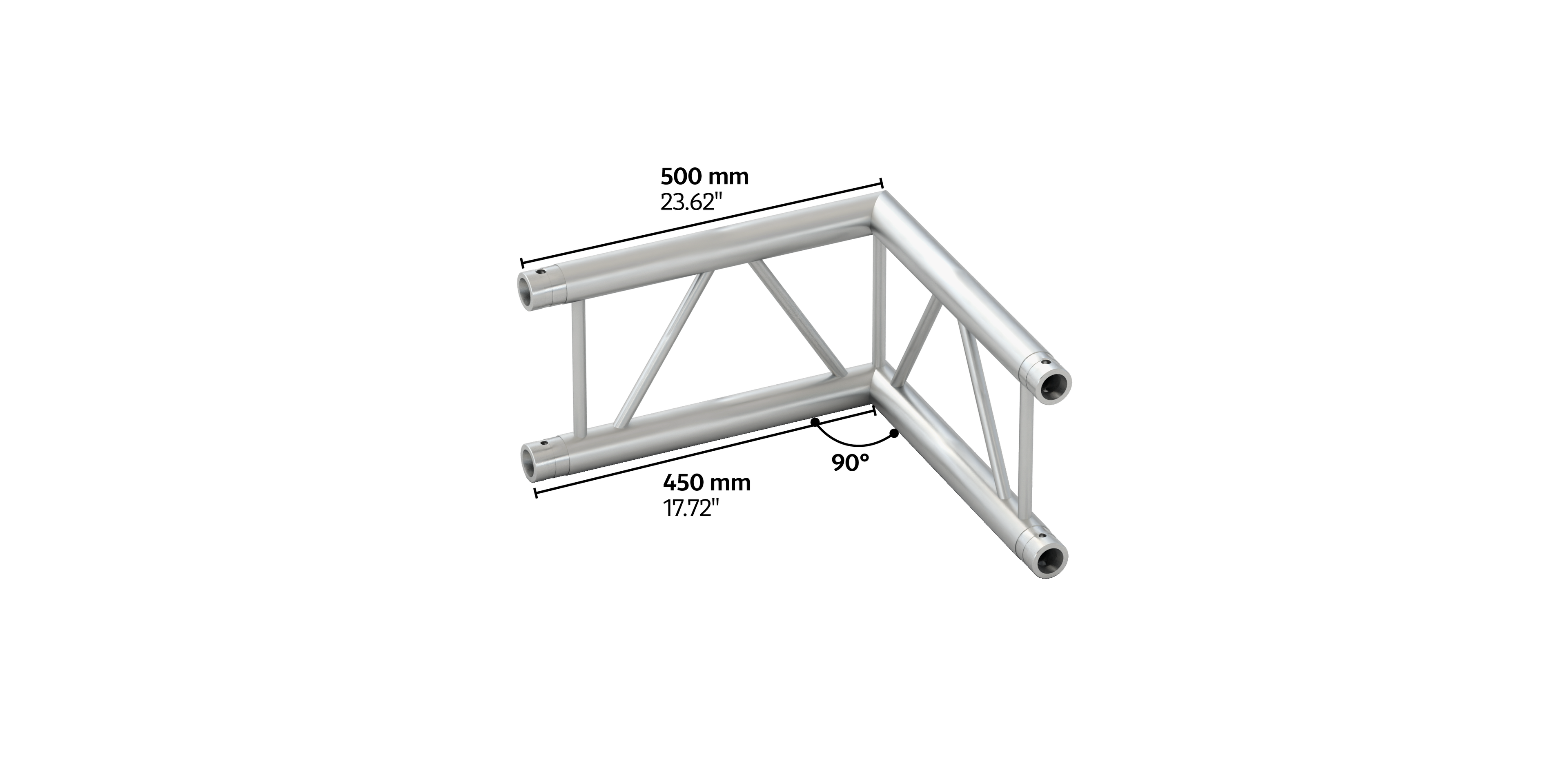 M290VF duo 2way vertical truss corner 90° HD