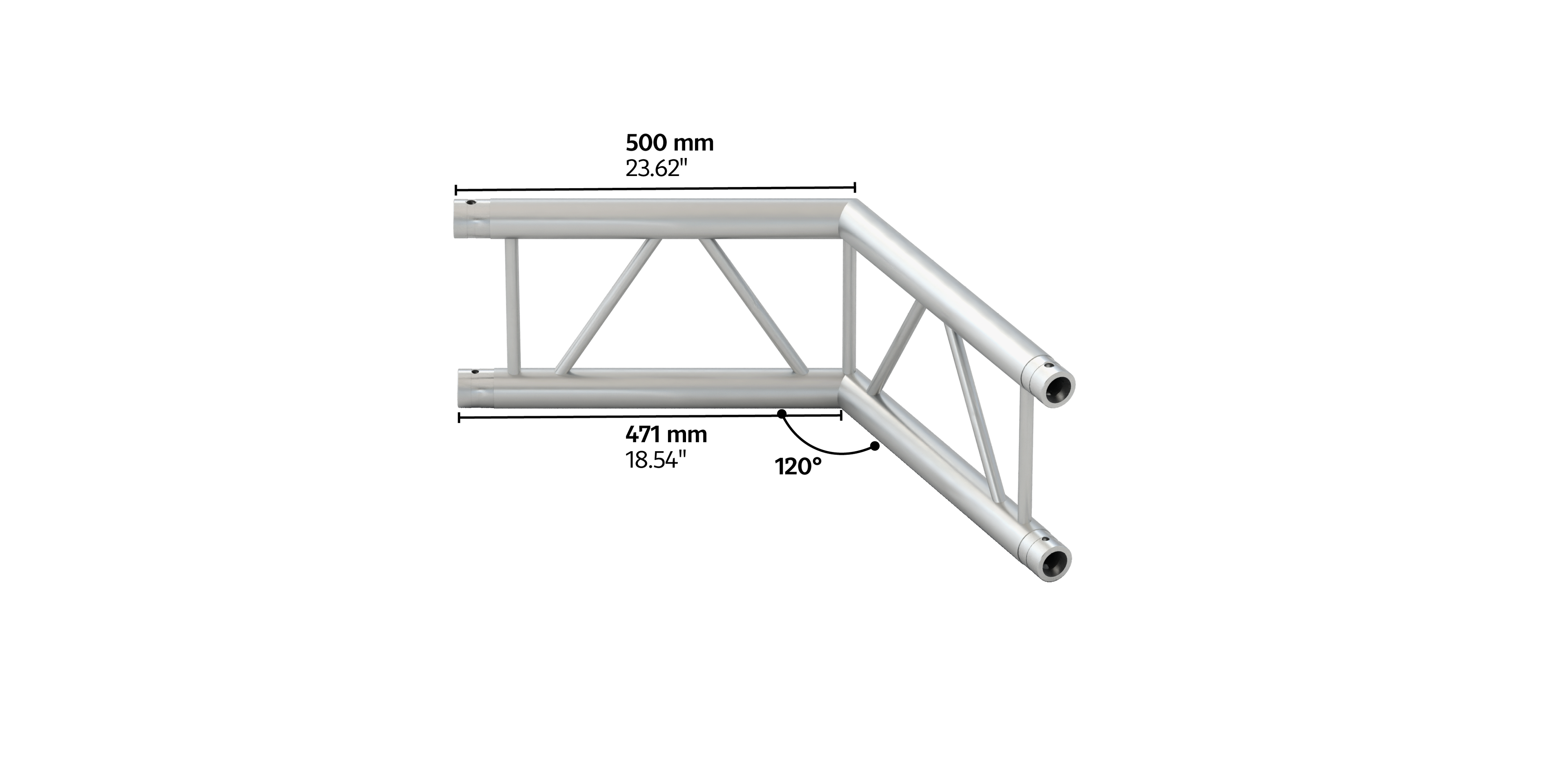 M290VF duo 2way vertical truss corner 120° HD